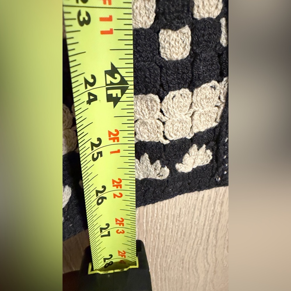 Abercrombie & Fitch Navy/Gray and Cream Knit Sweater - Picture 6 of 8